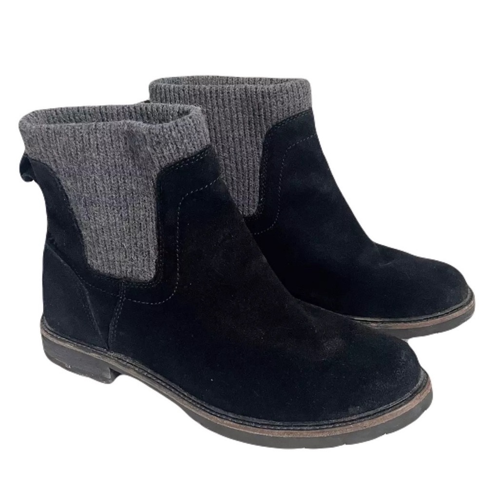 LL Bean East Point Chelsea Ankle Boots in Black / Grey